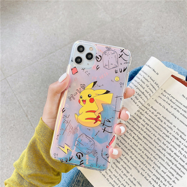 Lovely Pikachu Phone Case for iphone7/7plus/8/8P/X/XS/XR/XS Max/11/11 pro/11 pro max JK2066
