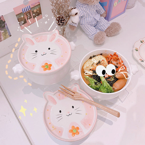 Lovely Rabbit Printed Bowl JK2518