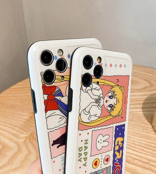 Cute Usagi Girl Phone Case for iphone7/7plus/8/8P/X/XS/XR/XS Max/11/11 pro/11 pro max JK2227