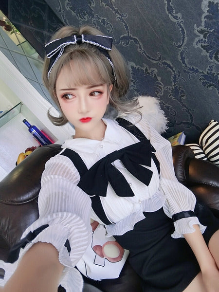 Fashion Bow-knot One-piece Dress JK1924