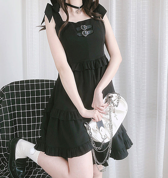 Fashion Black Girls Dress JK3098