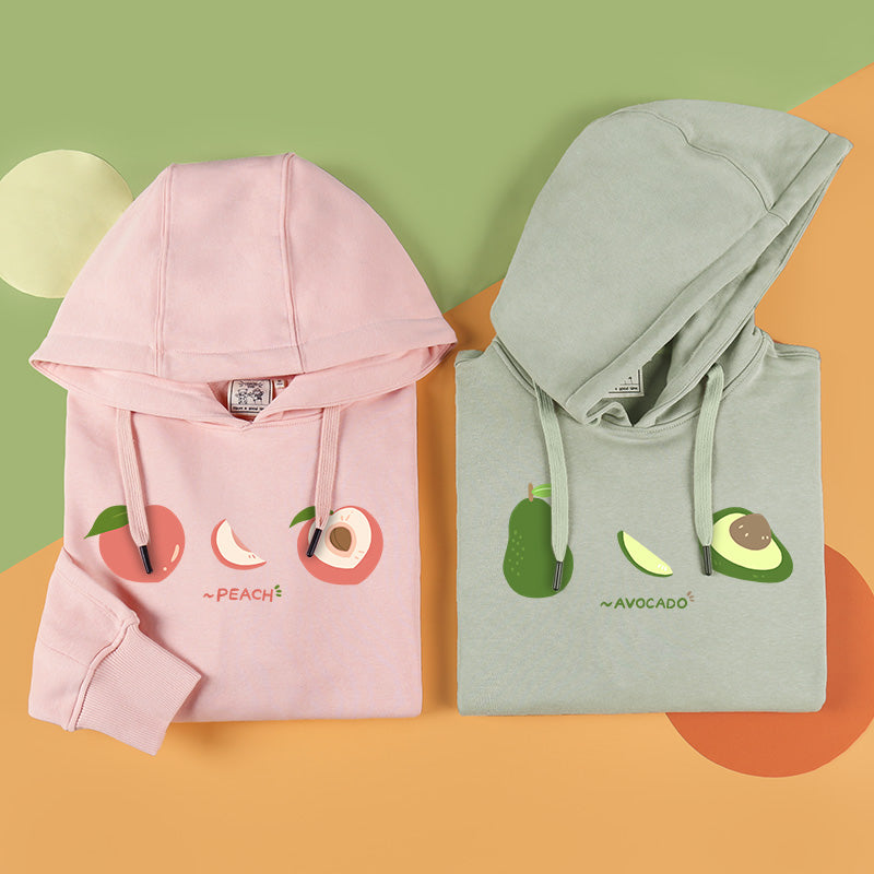 Pink avocado online hoodie