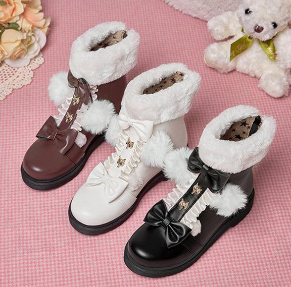 Fashion Bowtie Martin Boots JK3119