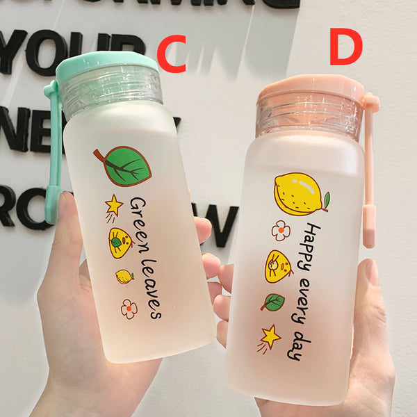 Cute Fruits Glass Water Bottle JK2271