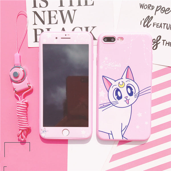 Luna And Artemis Phone Case for iphone 6/6s/6plus/7/7plus/8/8P/X/XS/XR/XS Max JK1208