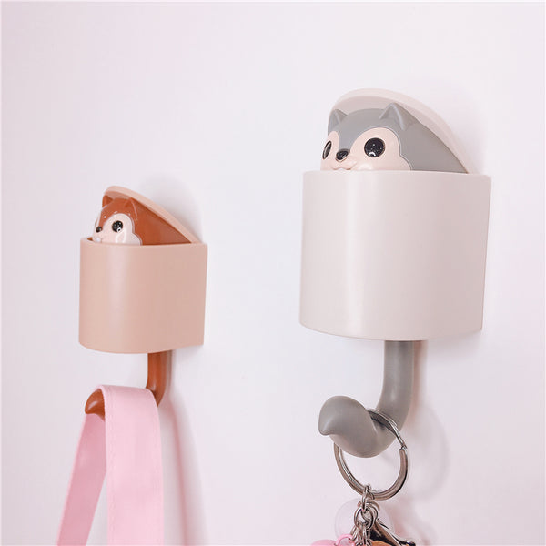 Cute Squirrel Glue Hook JK1369