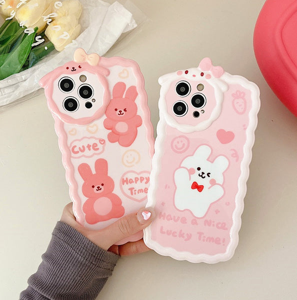 Lovely Rabbit Phone Case for iphone 11/11 pro/11 pro max/12/12pro/12pro max/13/13pro/13pro max JK3269