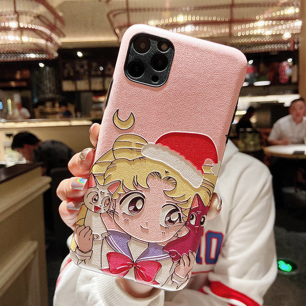 Lucky Girl and Usagi Phone Case for iphone 6/6s/6plus/7/7plus/8/8P/X/XS/XR/XS Max/11/11 pro/11 pro max JK2000
