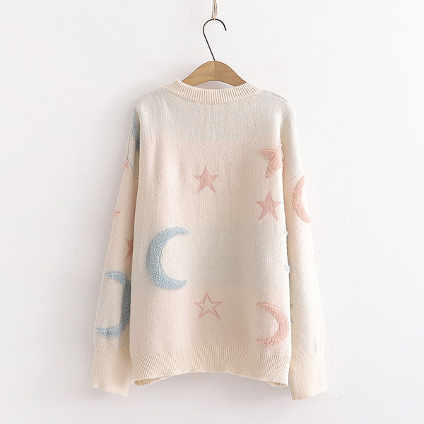 Sweet Moon and Stars Sweater JK1760