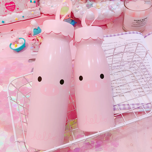 Pink Pig Water Bottle JK1291