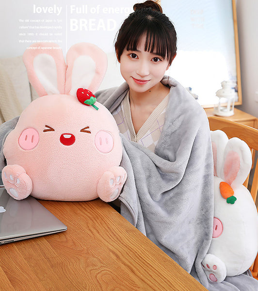 Lovely Rabbit Pillow And Blanket JK3436