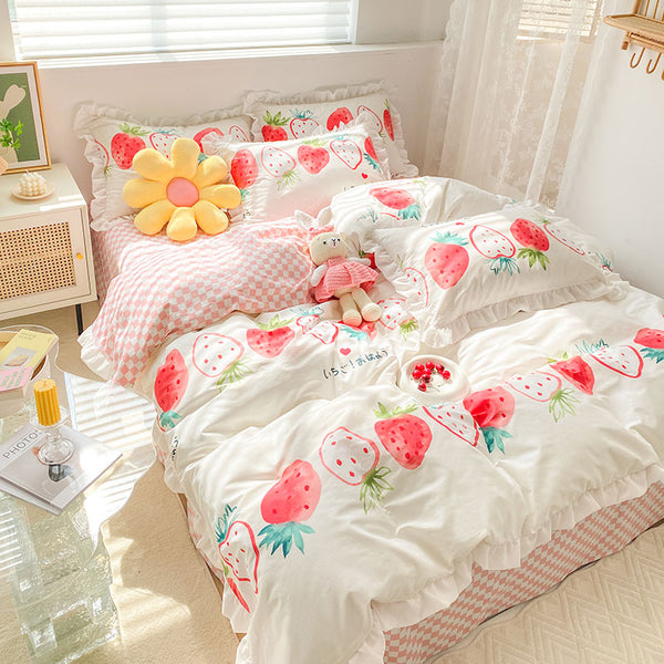 Fashion Strawberry Bedding Set JK3144