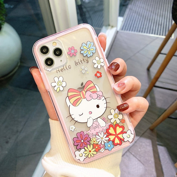 Cute Hellokitty Phone Case for iphone7/7plus/8/8P/X/XS/XR/XS Max/11/11 pro/11 pro max JK2036