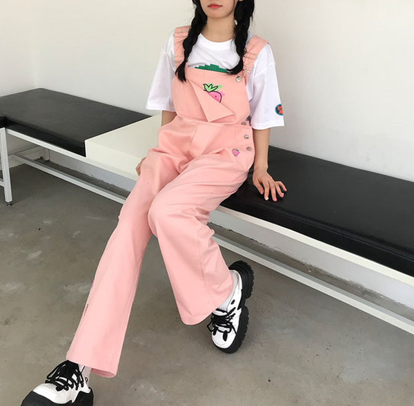 Sweet Strawberry Strap Pants JK3127