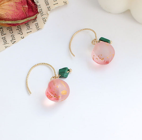 Sweet Peach Earrings/Clips JK2881