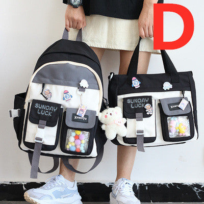 Fashion Cartoon Backpack and Shoulderbag Set JK3199