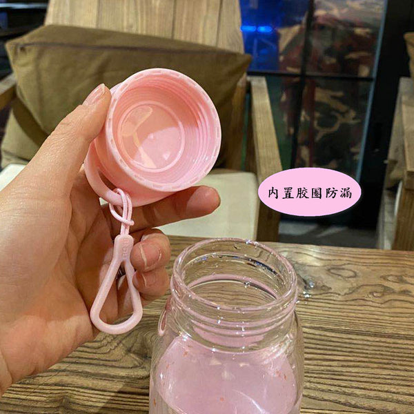 Cute Stars Glass Water Bottle  JK2290