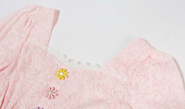 Pretty Flowers One-piece Dress JK2378