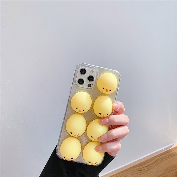 Lovely Chick Phone Case for iphone7/7plus/8/8P/X/XS/XR/XS Max/11/11 pro/11 pro max/12/12pro/12mini/12pro max JK2771