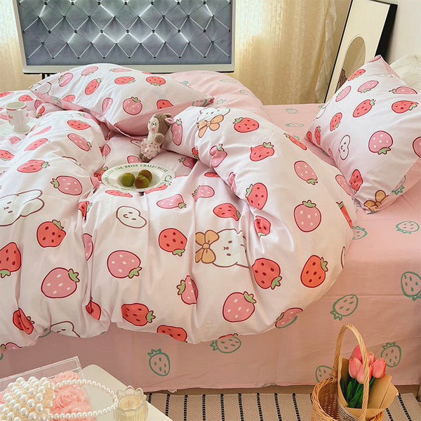Fashion Strawberry Bedding Set JK3265