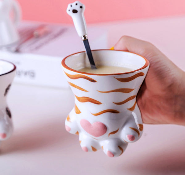 Lovely Cat Paws Mug Cup JK1910