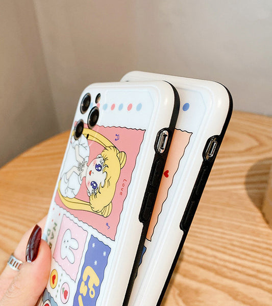 Cute Usagi Girl Phone Case for iphone7/7plus/8/8P/X/XS/XR/XS Max/11/11 pro/11 pro max JK2227