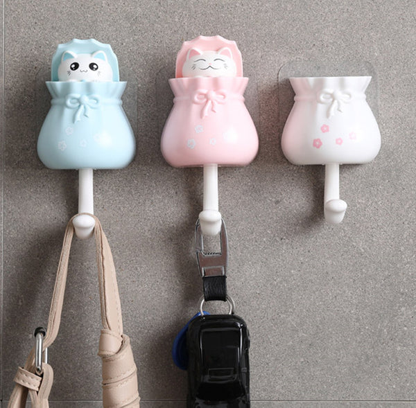 Lovely Cat Glue Hook JK2873