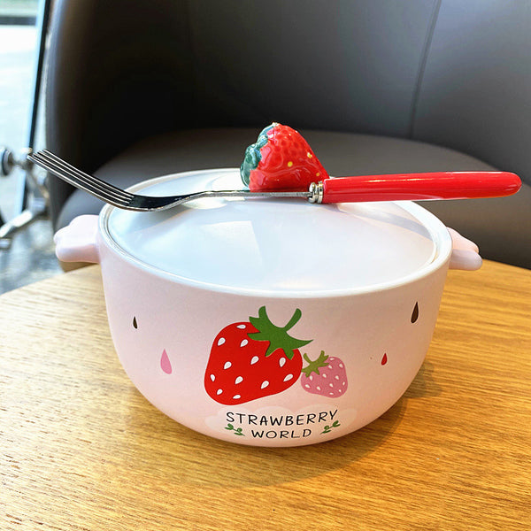 Sweet Strawberry Printed Bowl JK2428