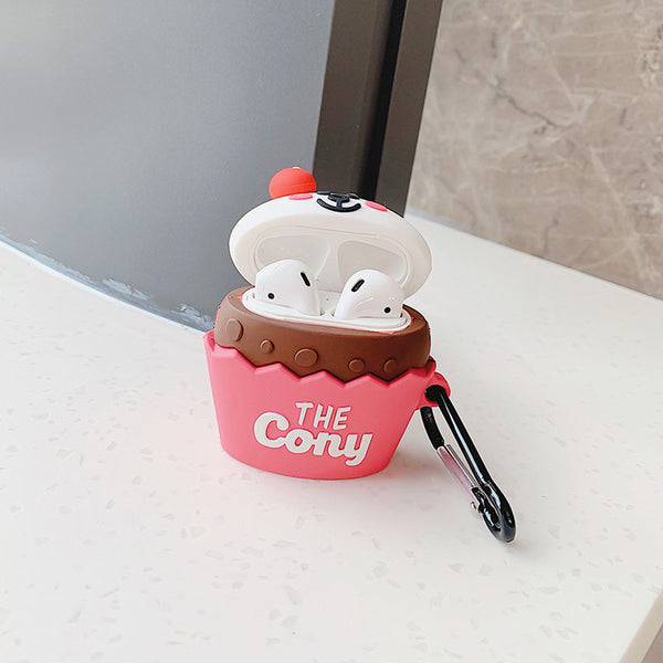 Hamburger Bear and Cony Bottle Airpods Protector  JK1576
