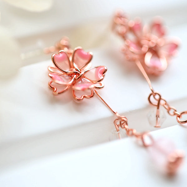 Cute Sakura Earrings/Clips JK2743