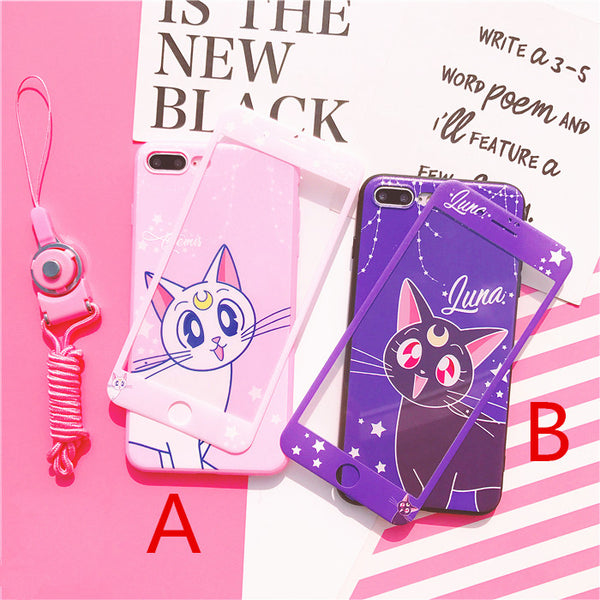 Luna And Artemis Phone Case for iphone 6/6s/6plus/7/7plus/8/8P/X/XS/XR/XS Max JK1208
