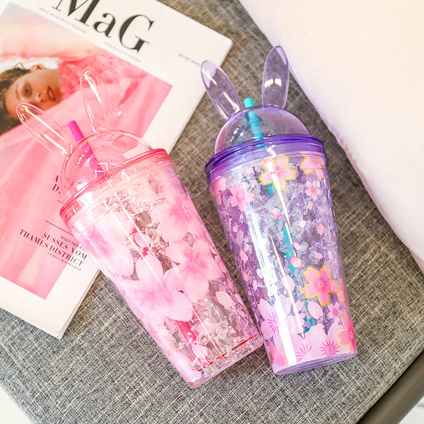 Lovely Rabbit Ears Water Bottle  JK2414