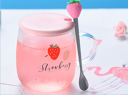 Sweet Strawberry Glass Cup JK2147