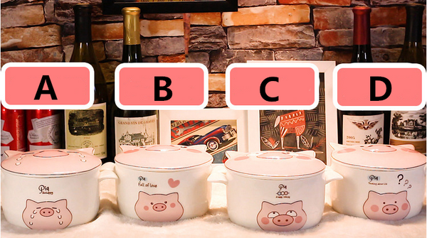 Cute Pig Printed Bowl JK2514