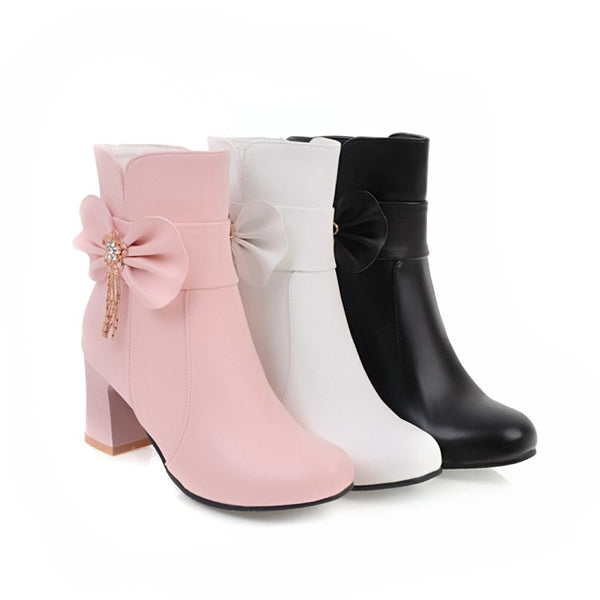 Fashion Bow Martin Boots JK1659