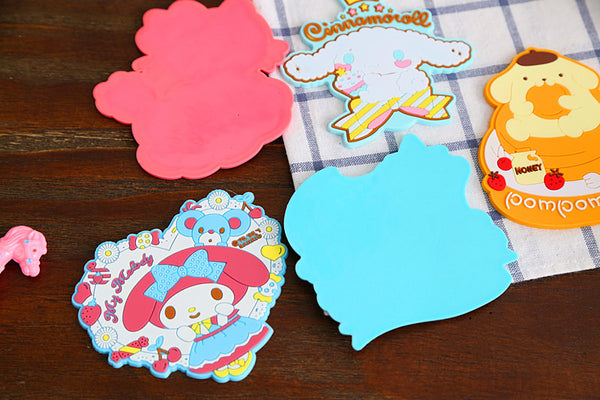 Cartoon Cinnamoroll and Hellokitty Cup Mat JK1660