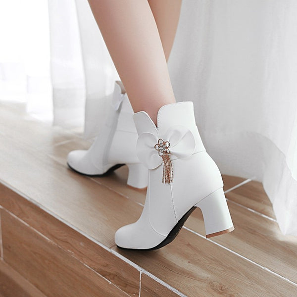 Fashion Bow Martin Boots JK1659