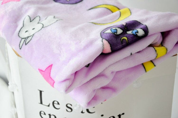 Cute Luna Blanket and Pillow Cover JK2495
