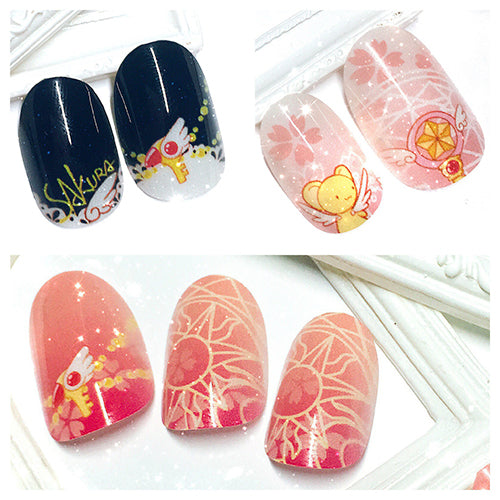Sailor Moon and Sakura Nail Art JK1031