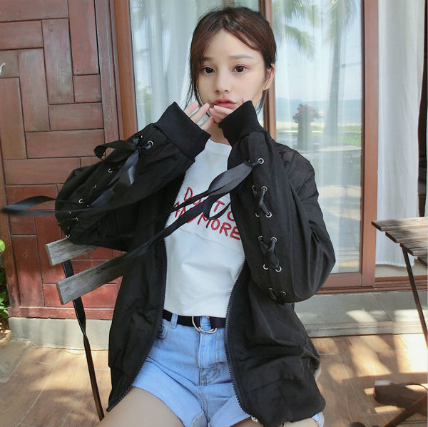 Fashion Bandage Sunproof Coat JK1451