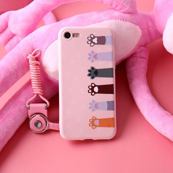 Many Cats and Paws Phone Case for iphone 6/6s/6plus/7/7plus/8/8P/X/XS/XR/XS Max JK1314