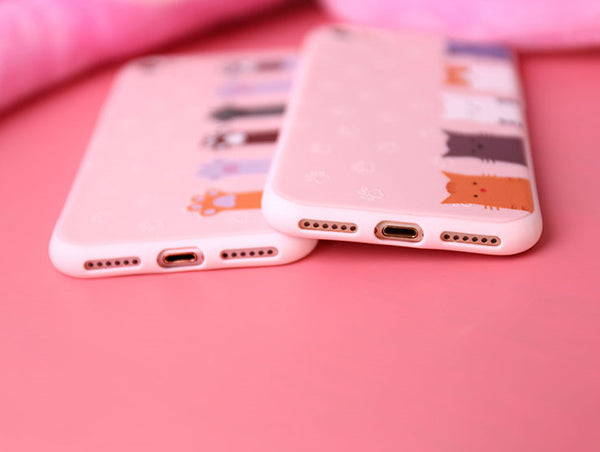 Many Cats and Paws Phone Case for iphone 6/6s/6plus/7/7plus/8/8P/X/XS/XR/XS Max JK1314