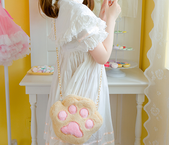 Soft Cats Paw Shoulder Bag JK1356