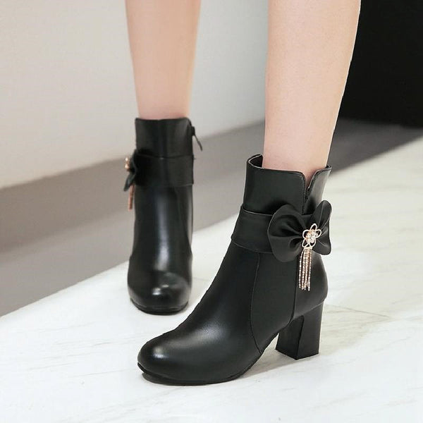 Fashion Bow Martin Boots JK1659