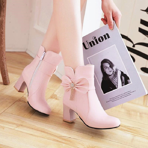 Fashion Bow Martin Boots JK1659