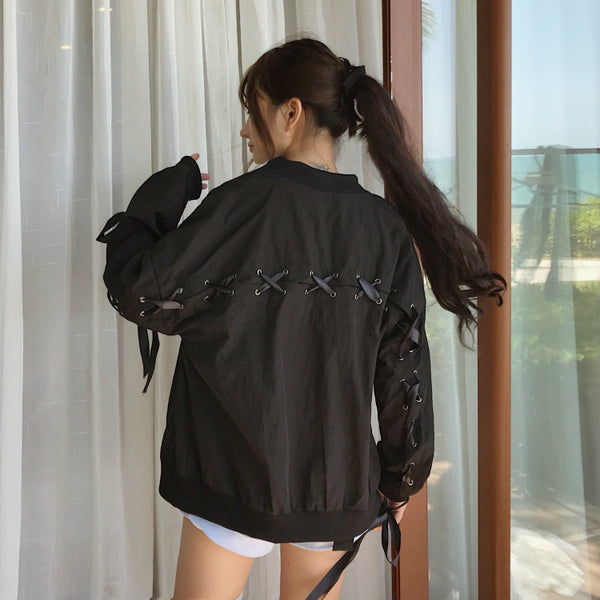 Fashion Bandage Sunproof Coat JK1451