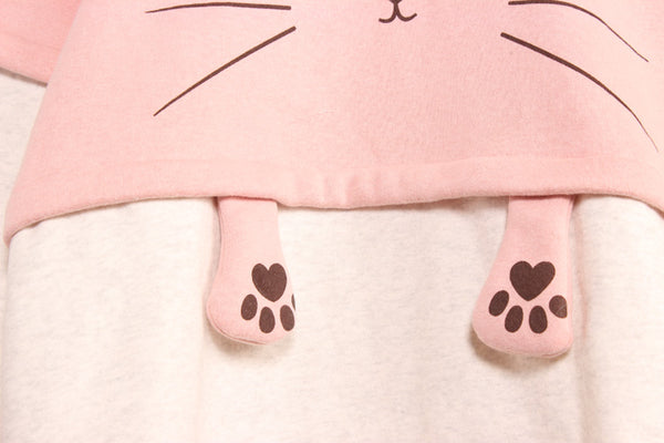 Lovely Cat Long Hoodie JK1817
