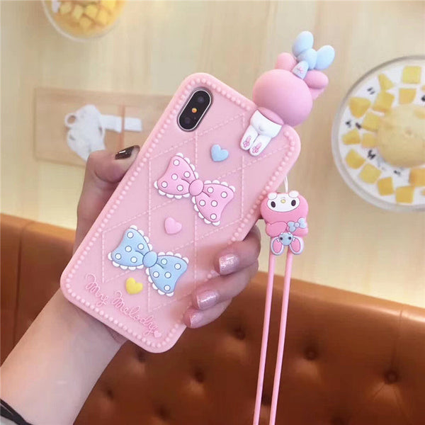 Cinnamoroll and My melody Phone Case for iphone 6/6s/6plus/7/7plus/8/8P/X/XS/XR/XS Max/11/11 pro/11 pro max/12/12pro/12mini/12pro max JK1853