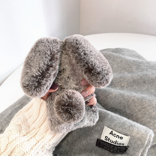 Plush Rabbit Phone Case for iphone7/7plus/8/8P/X/XS/XR/XS Max/11/11 pro/11 pro max JK1933