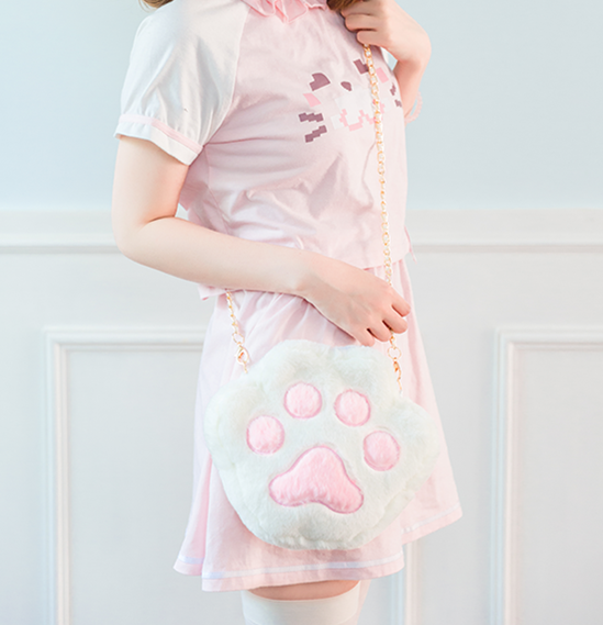 Soft Cats Paw Shoulder Bag JK1356